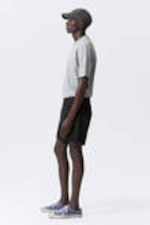 Tuned Black - Black - Eris Short Loose Fit Denim Shorts - 2