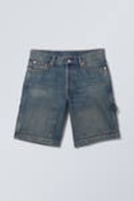 Stahlblau - Zimmermanns-Denim-Shorts mit niedrigem Bund - 0