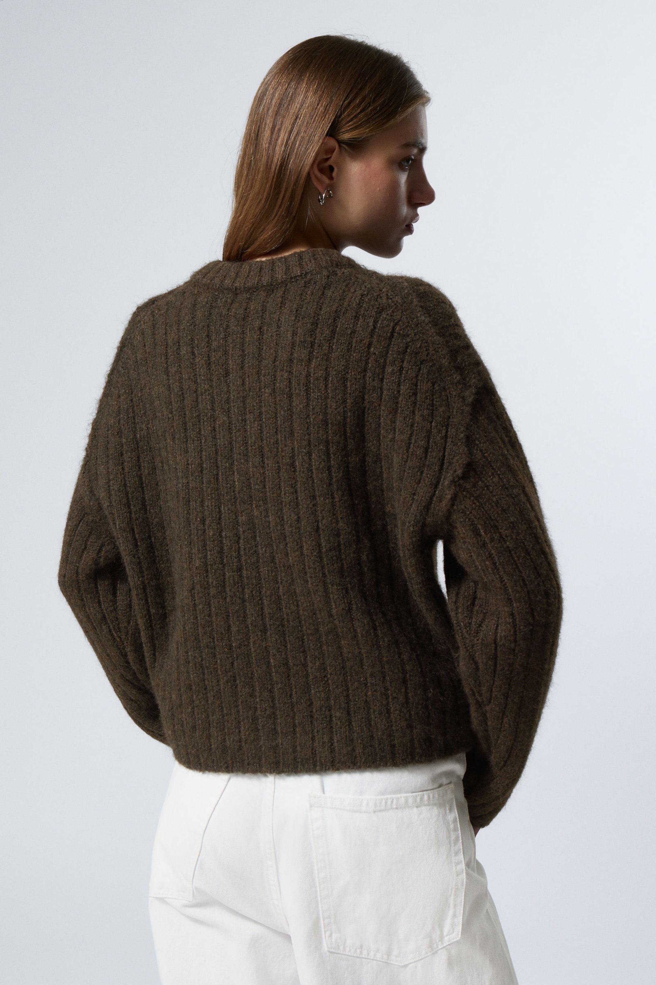 Loose knit cardigan sweater hotsell