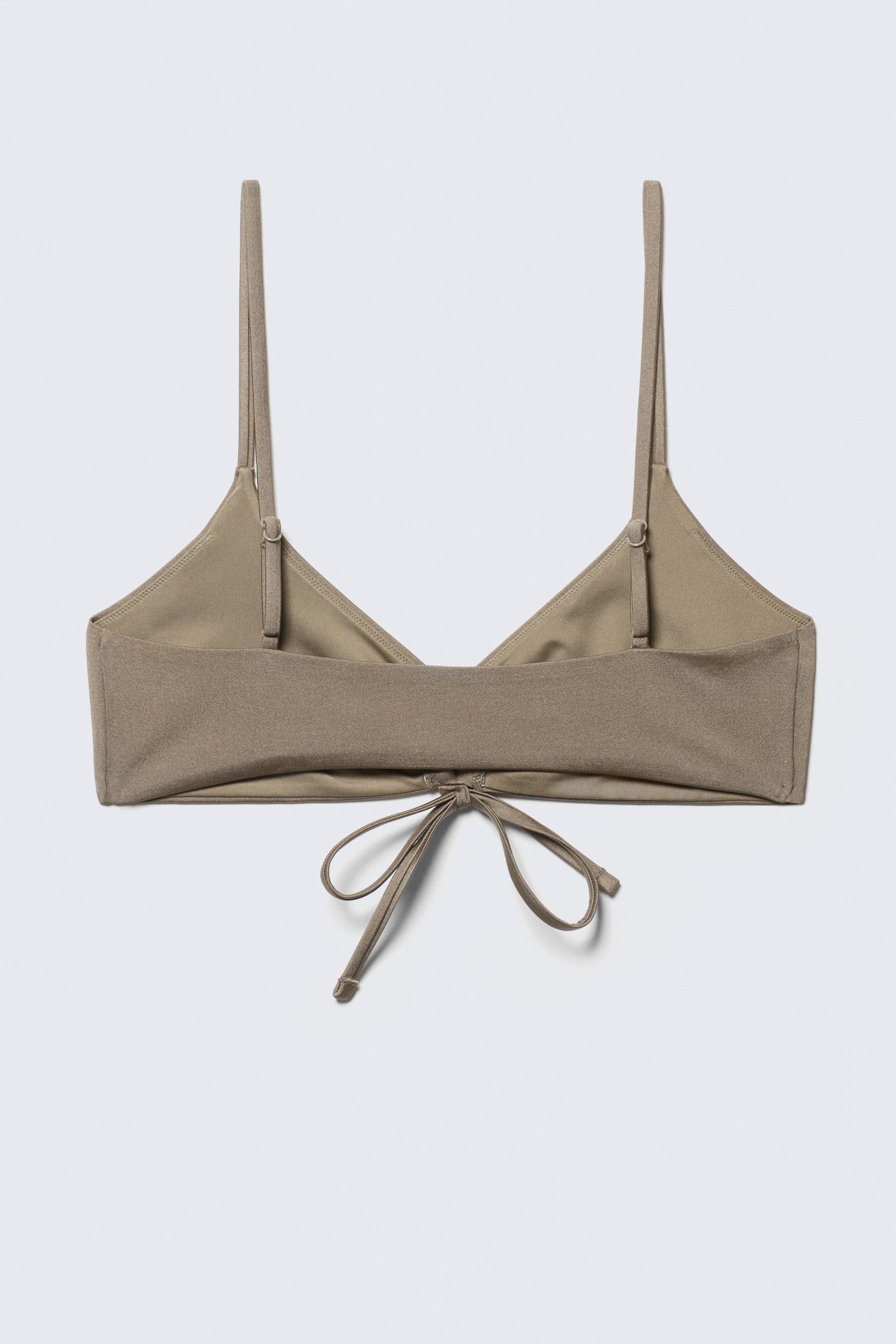#868074 - Ruched Triangle Bikini Top - 2
