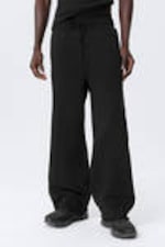 Black - Astro Loose Terry Sweatpants - 1