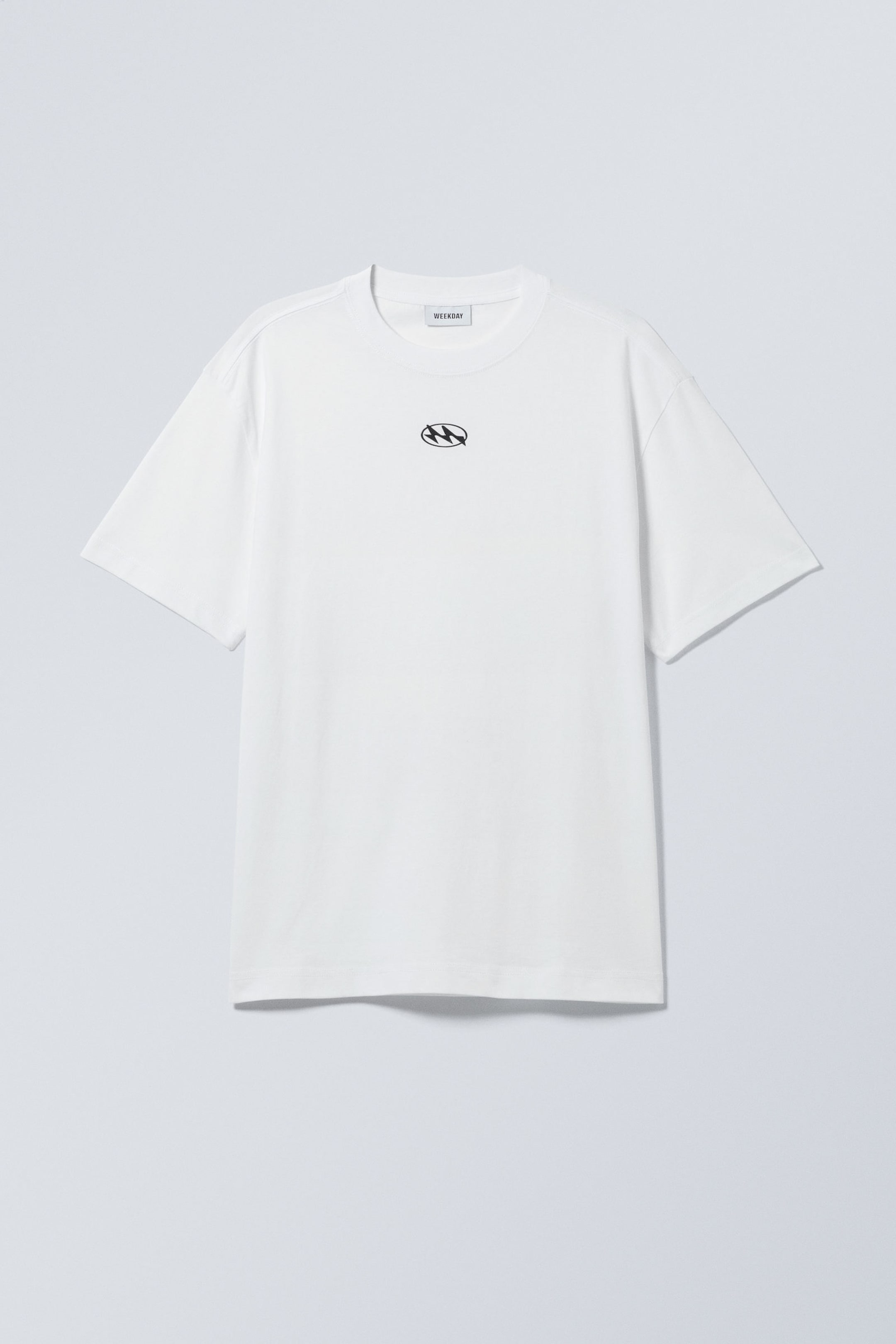 "M"-Logo weiß - Oversized-T-Shirt mit Grafikprint - 0