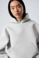 Light Grey - Oversized Scuba Hoodie - 0