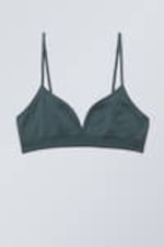 Dark Turquoise - Cat Soft Triangle Bra - 0