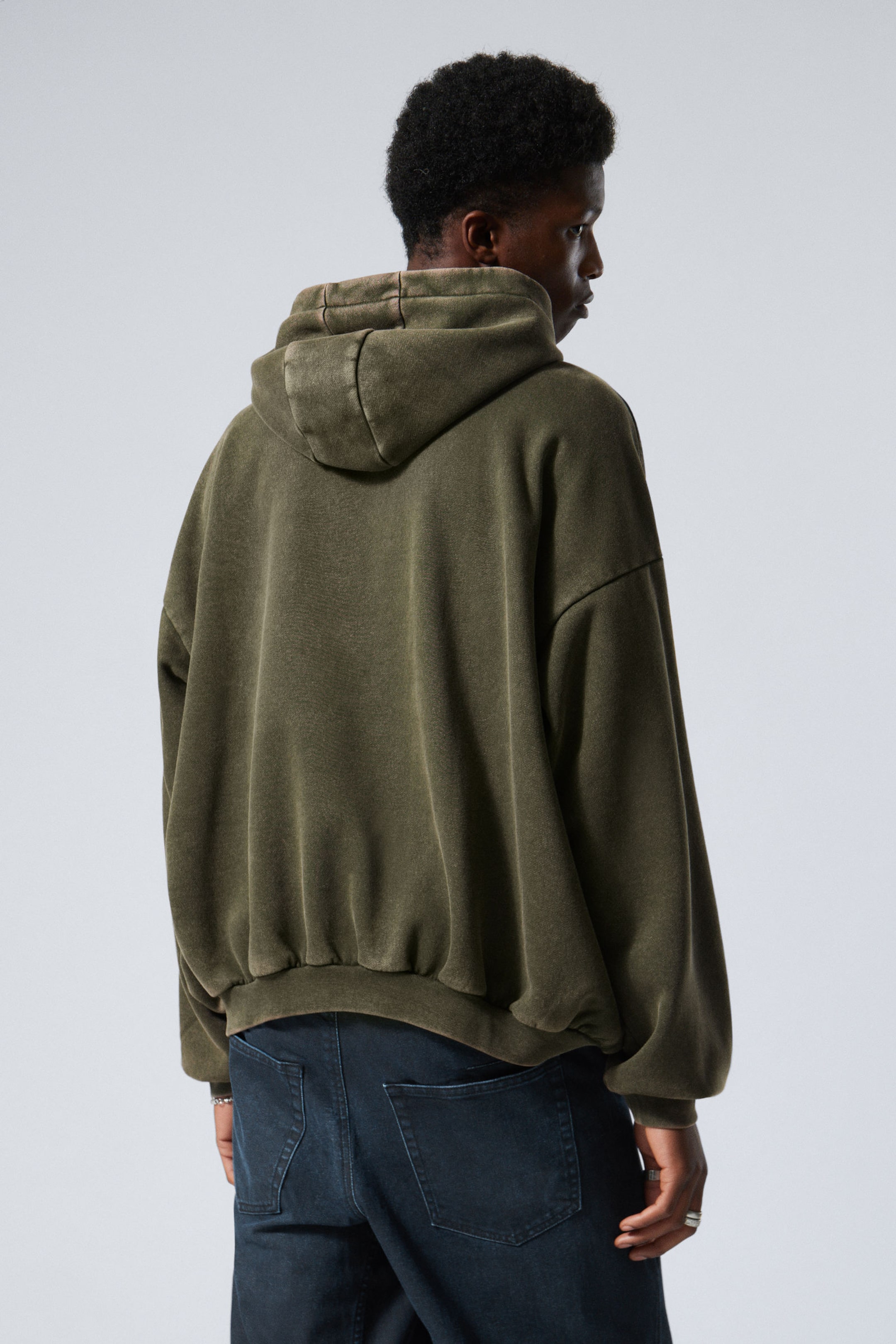 Weekday green hoodie sale