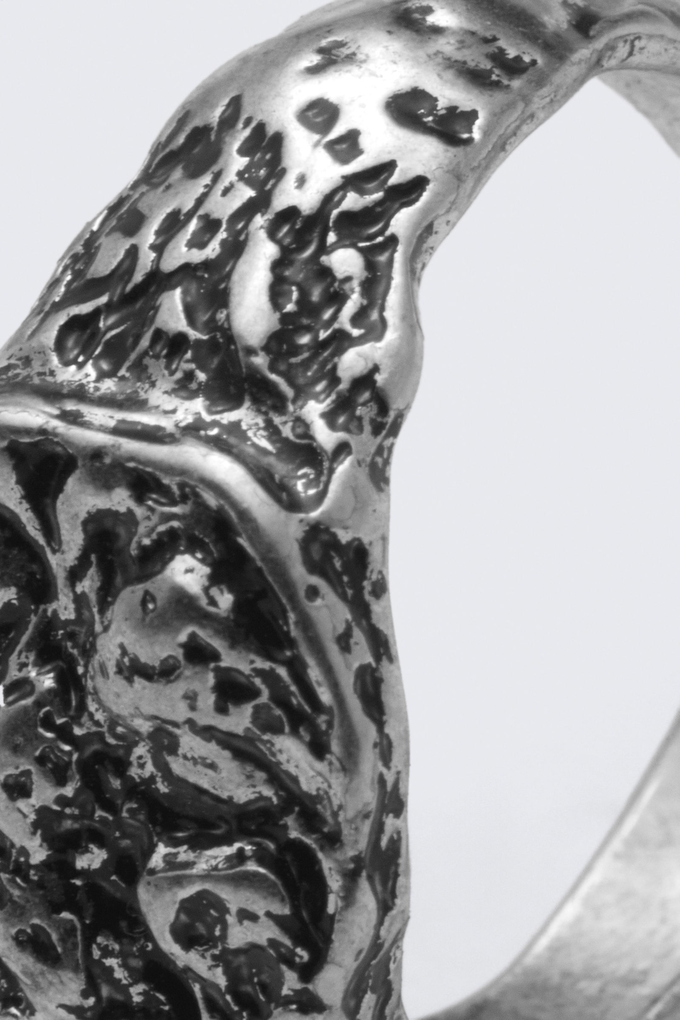 Silver - Smashed Signet Ring - 3