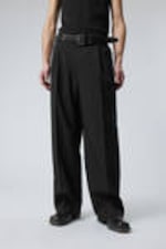 Black - Uno Loose Suit Trousers - 0