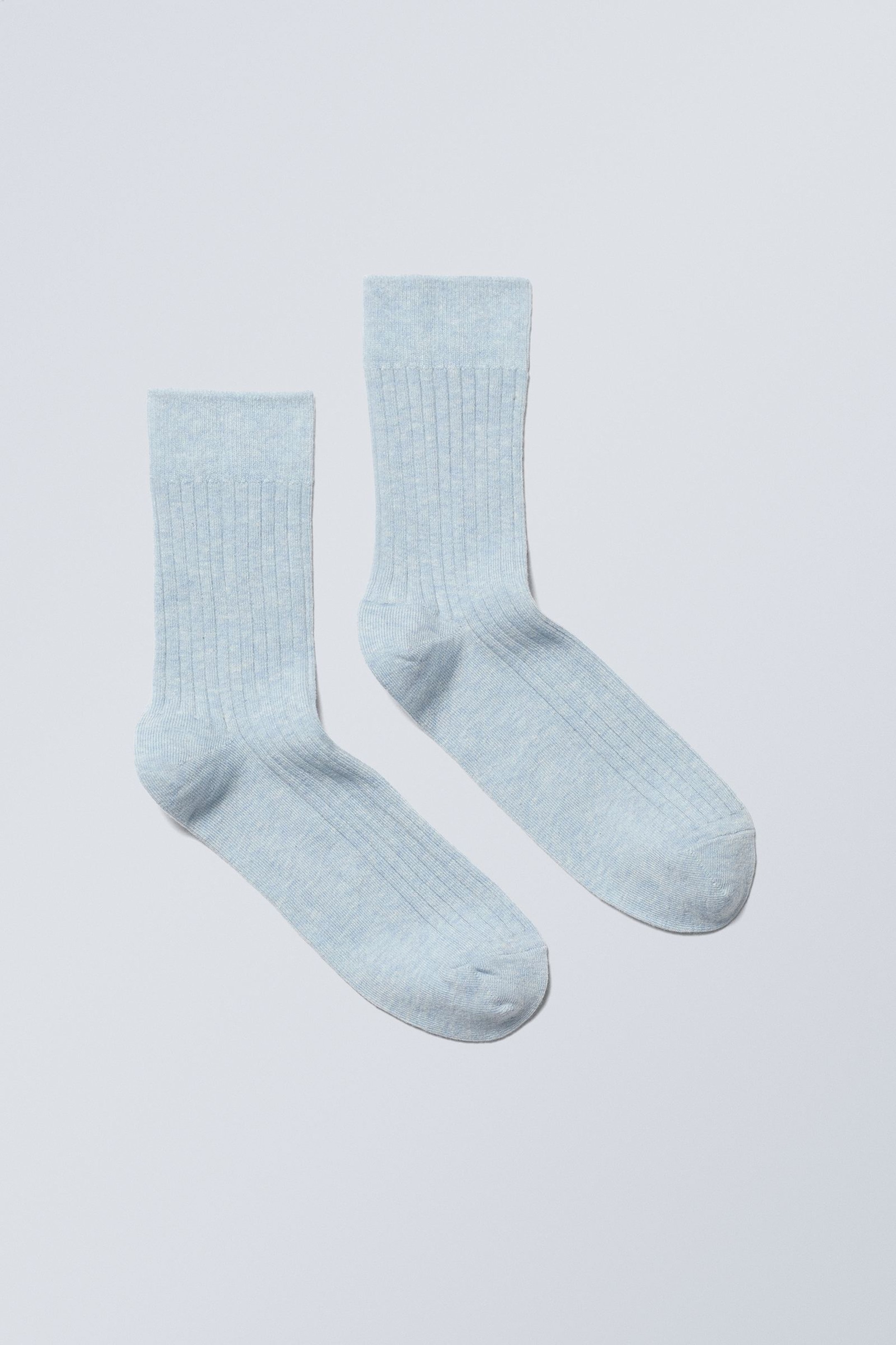 Gedecktes Hellblau - Socken Selma - 0