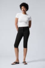 Black Stripe - Slim Capri Trousers - 0