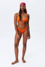 Bright Orange - Triangle Bikini Top - 2