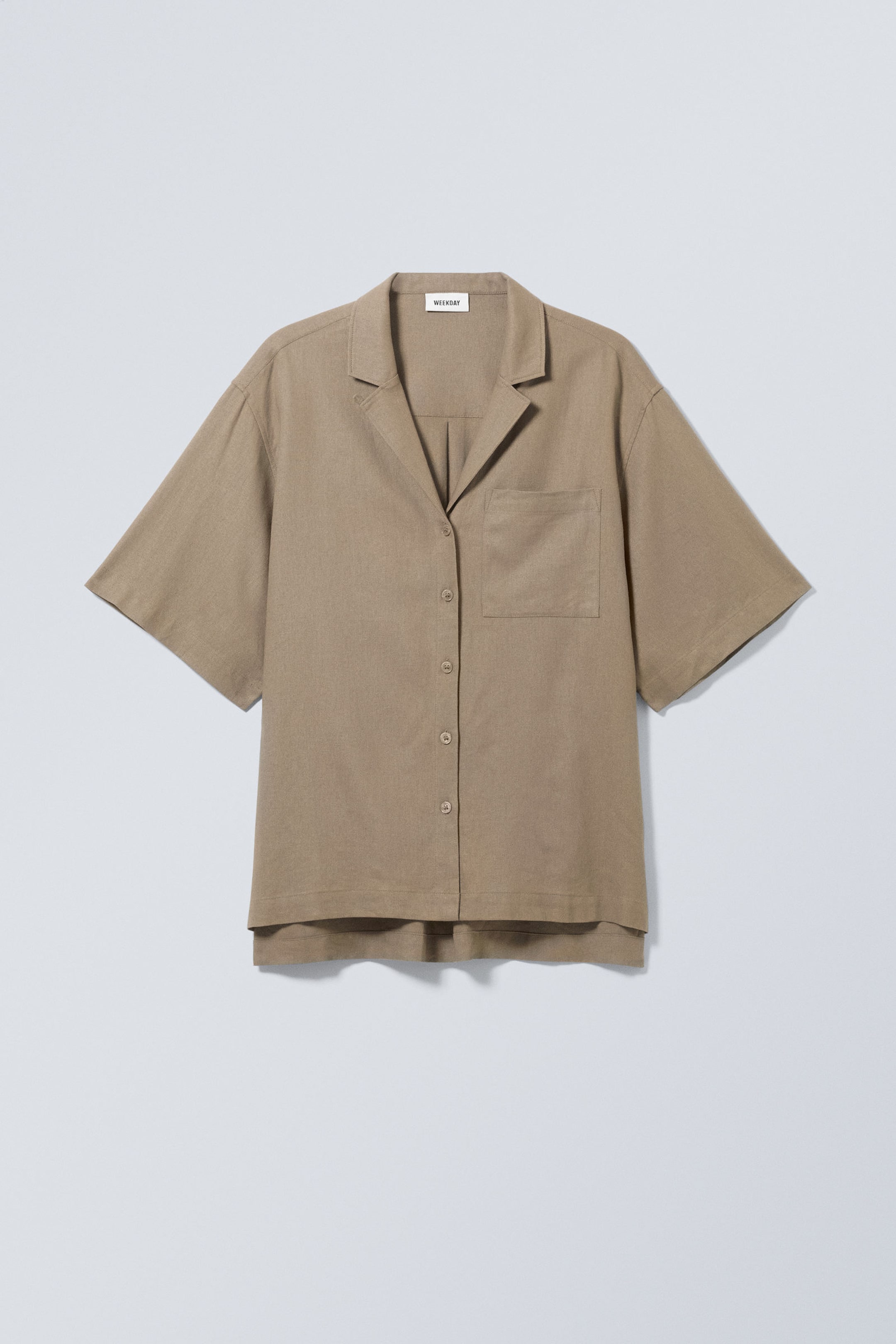 Dusty Mole - Ava Linen Mix Short Sleeve shirt - 0