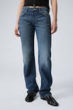 Mine Blue - Mittelblau - Arrow Low Waist Regular Straight Leg Jeans - 1