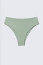 Pastellgrün - Brazilian-Bikinihöschen mit hohem Bund - 0