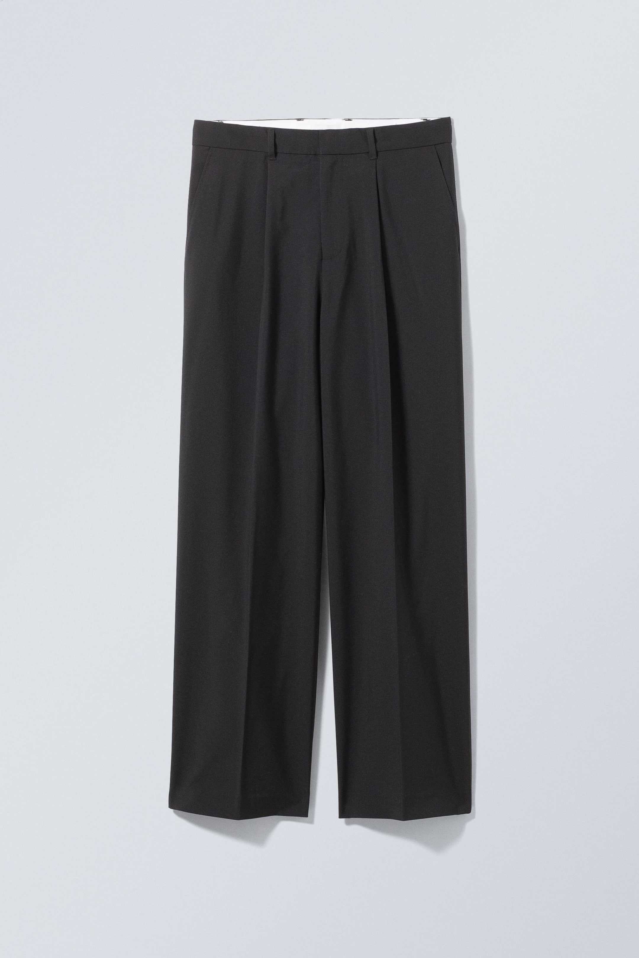 Black - Uno Loose Suit Trousers - 4