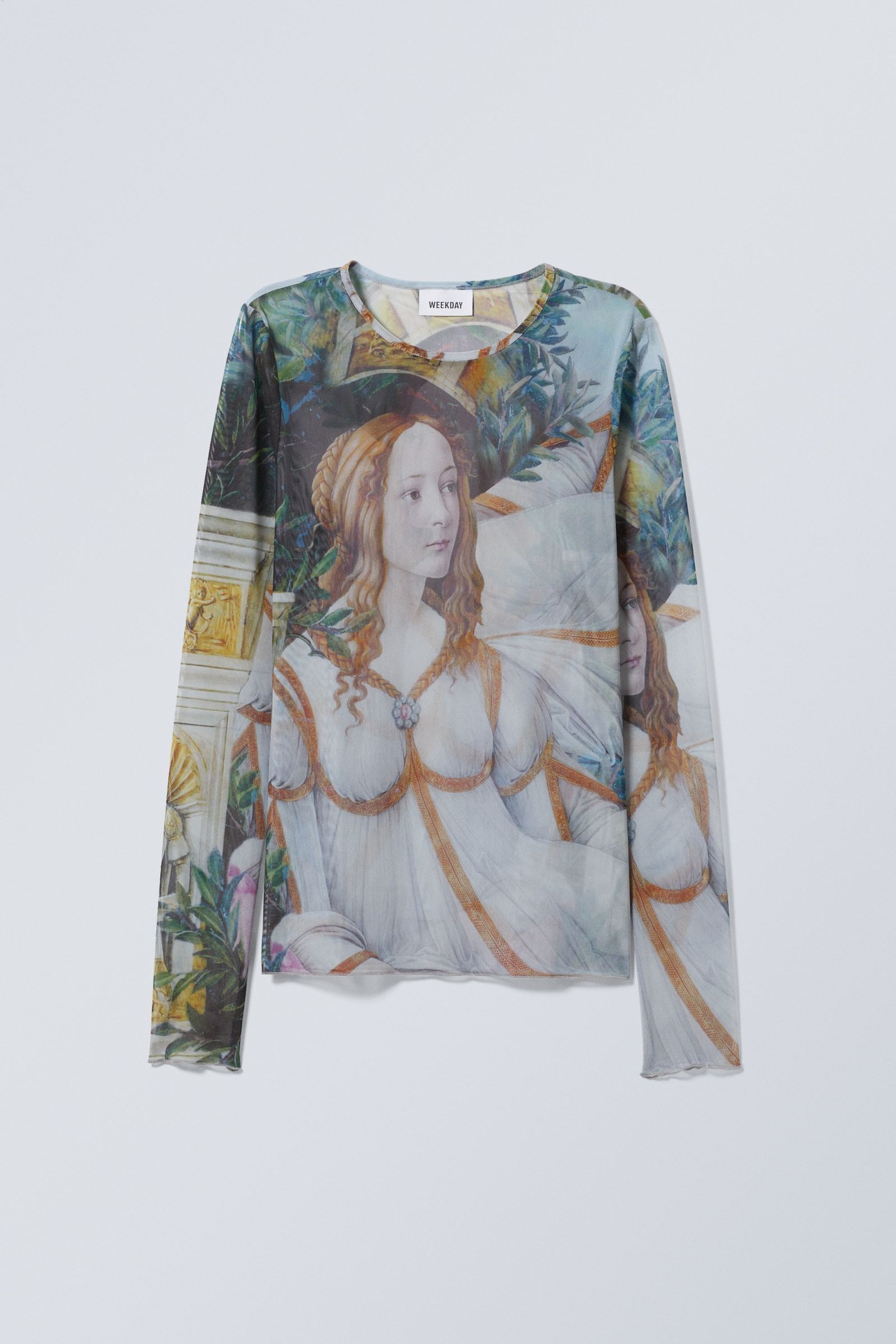 Venus - Langarmshirt Blur mit Print - 0