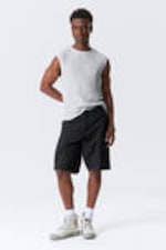 Black - Tilted Relaxed Cargo Shorts - 0