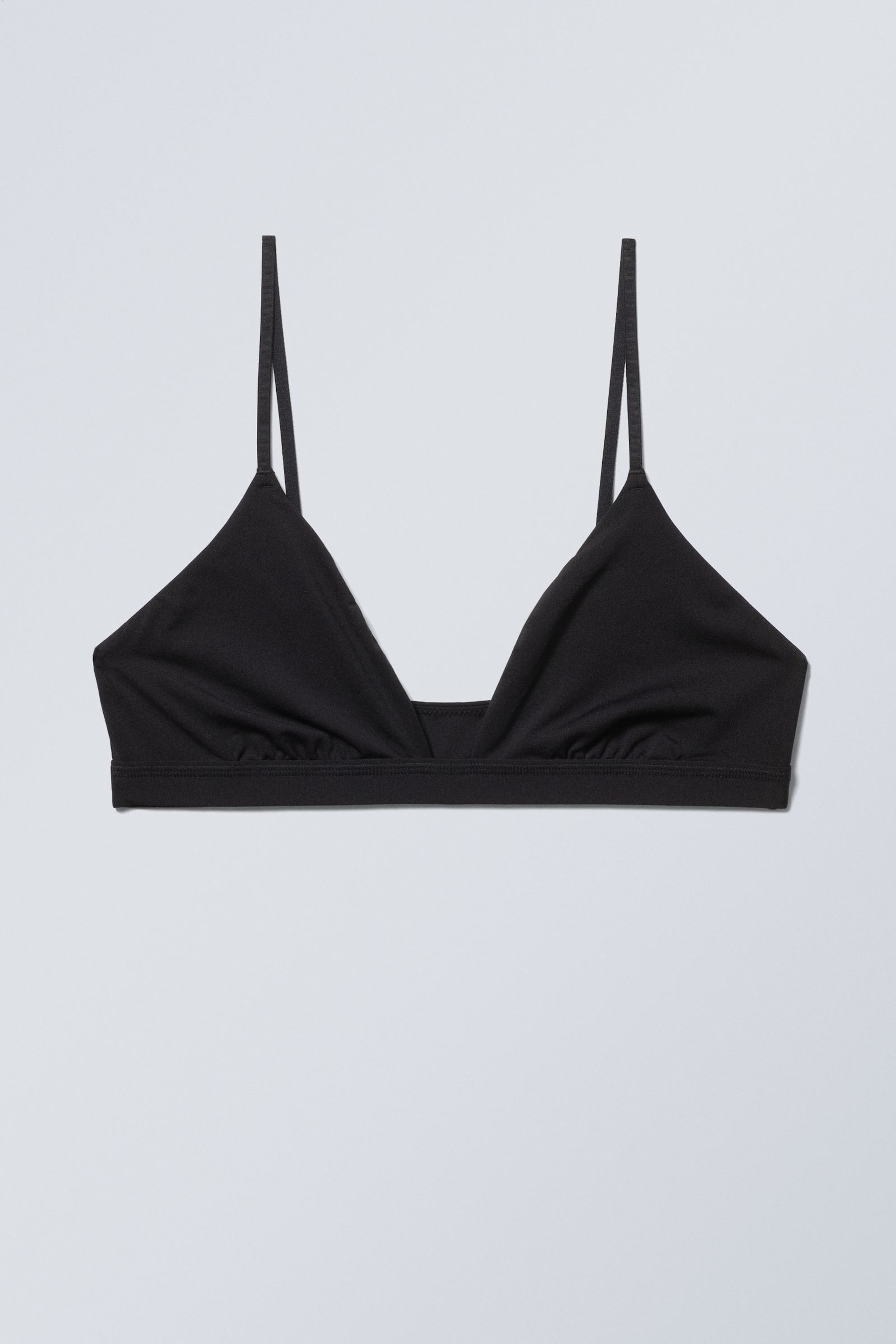 Black - Soft Triangle Bralette Soul - 0