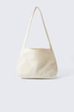 Helles Beige - Umhängetasche aus weichem Canvas - 1