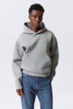 Grey Melange - Simon Scuba Hoodie - 0