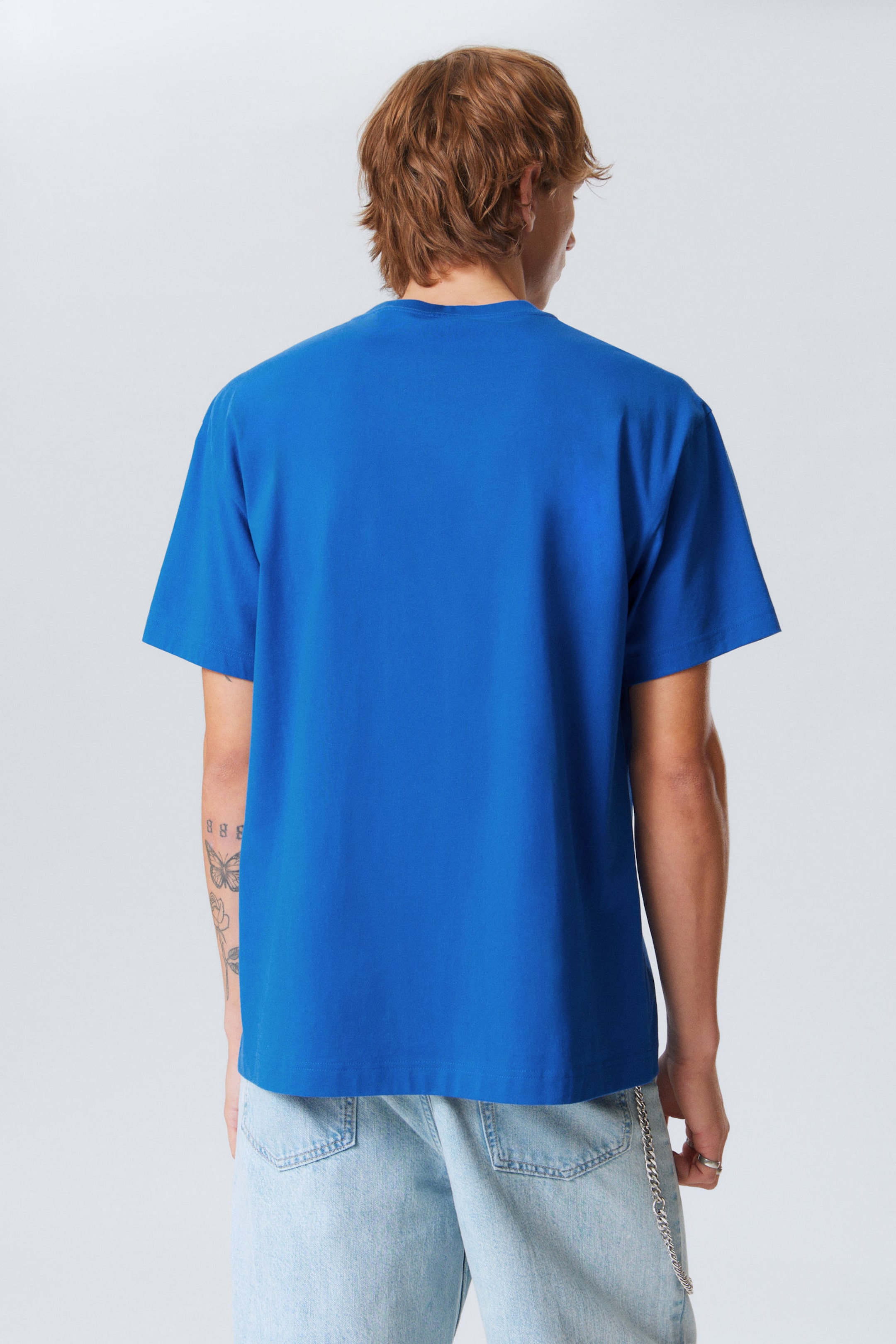Bright Blue - Oversized Heavyweight T-shirt - 2
