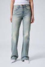 Aeon Blue - Light Blue - Moon Mid Rise Regular Bootcut Leg Jeans - 1
