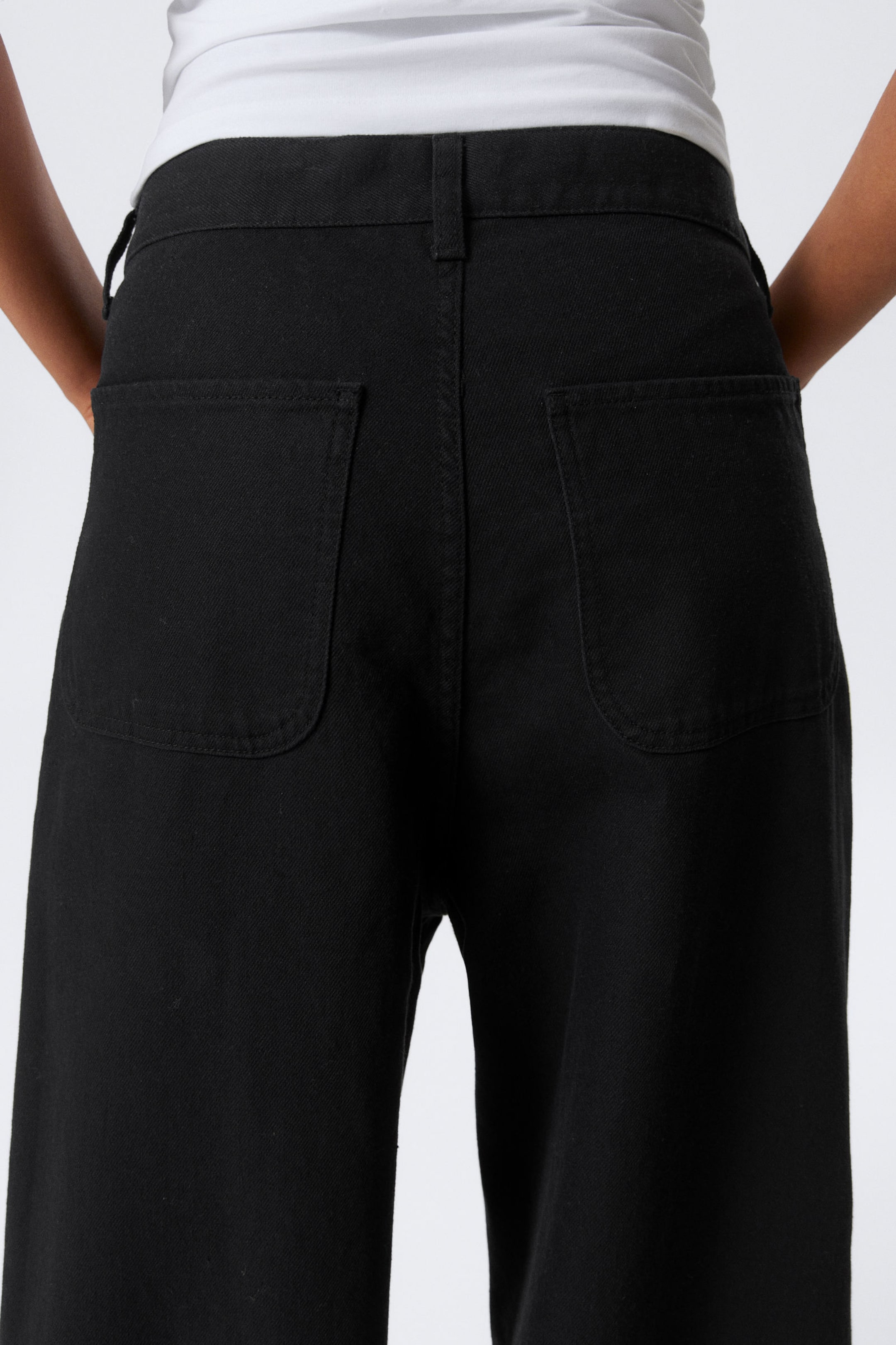 Black - Astro Loose Baggy Leg Linen-Blend Trousers - 8