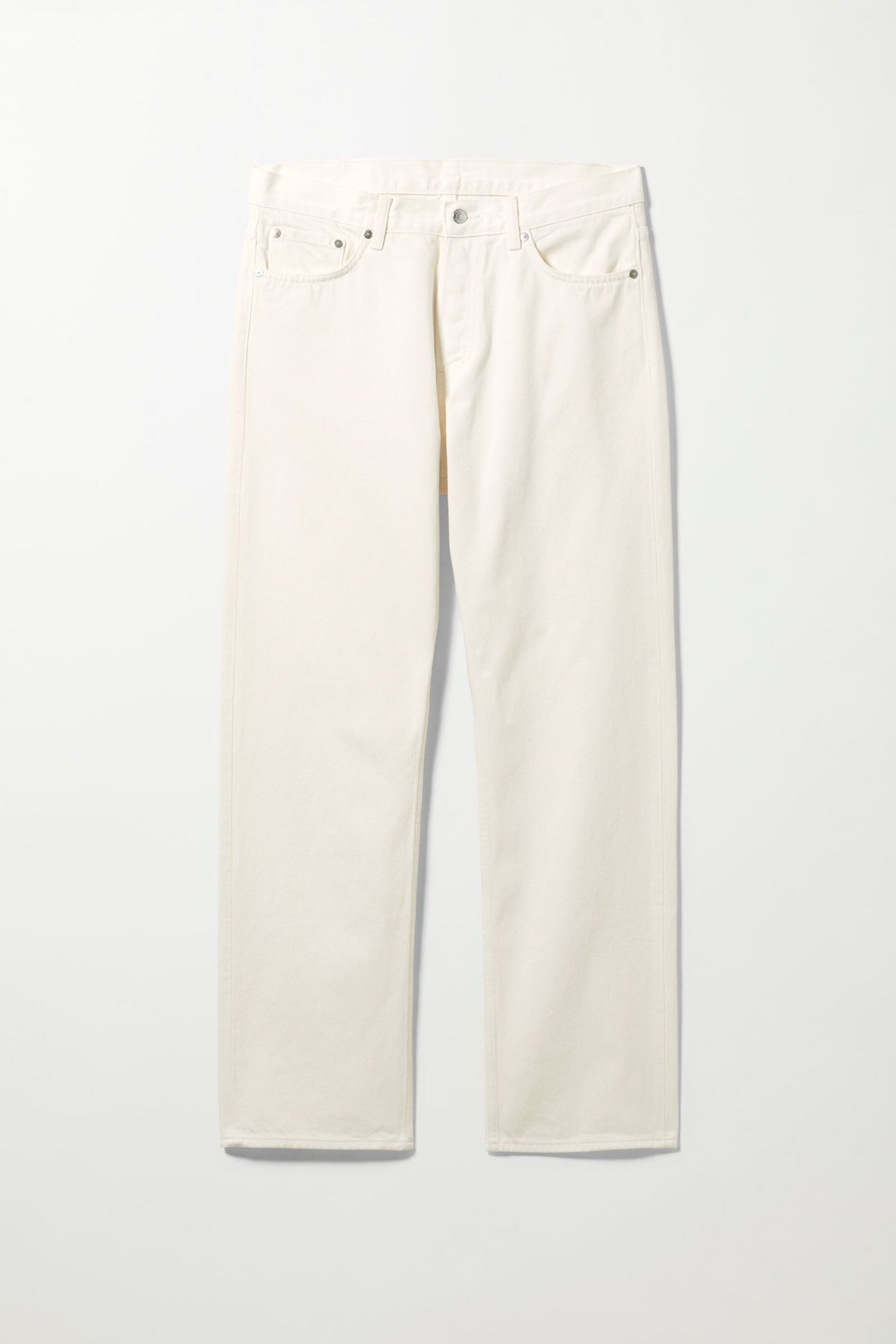 Weekday Space orders Relaxed Straight Jeans White