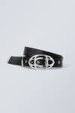 Black - Sasha webbing belt - 0