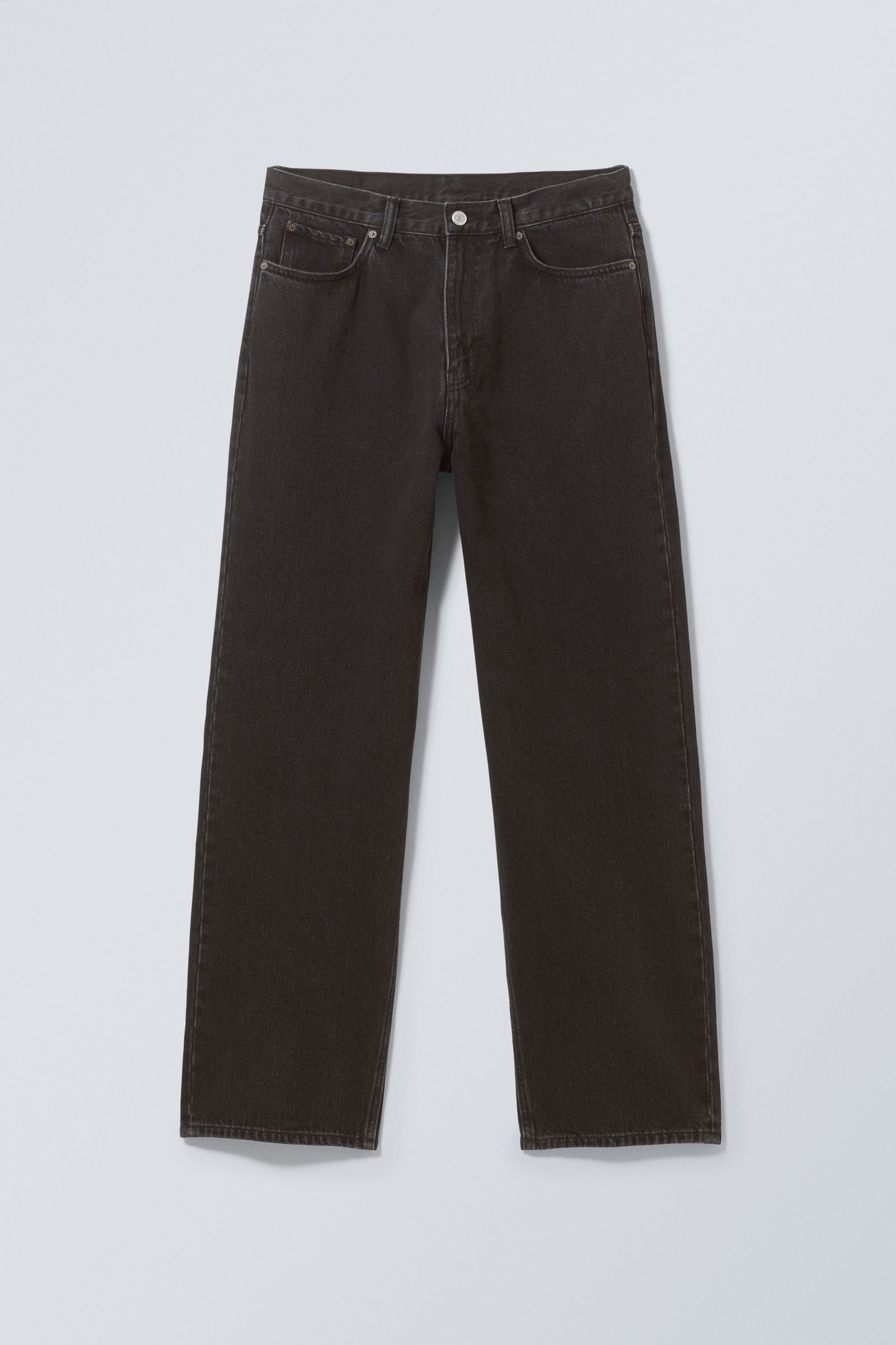 astro loose baggy leg jeans - Ash Black - Black | Weekday EU