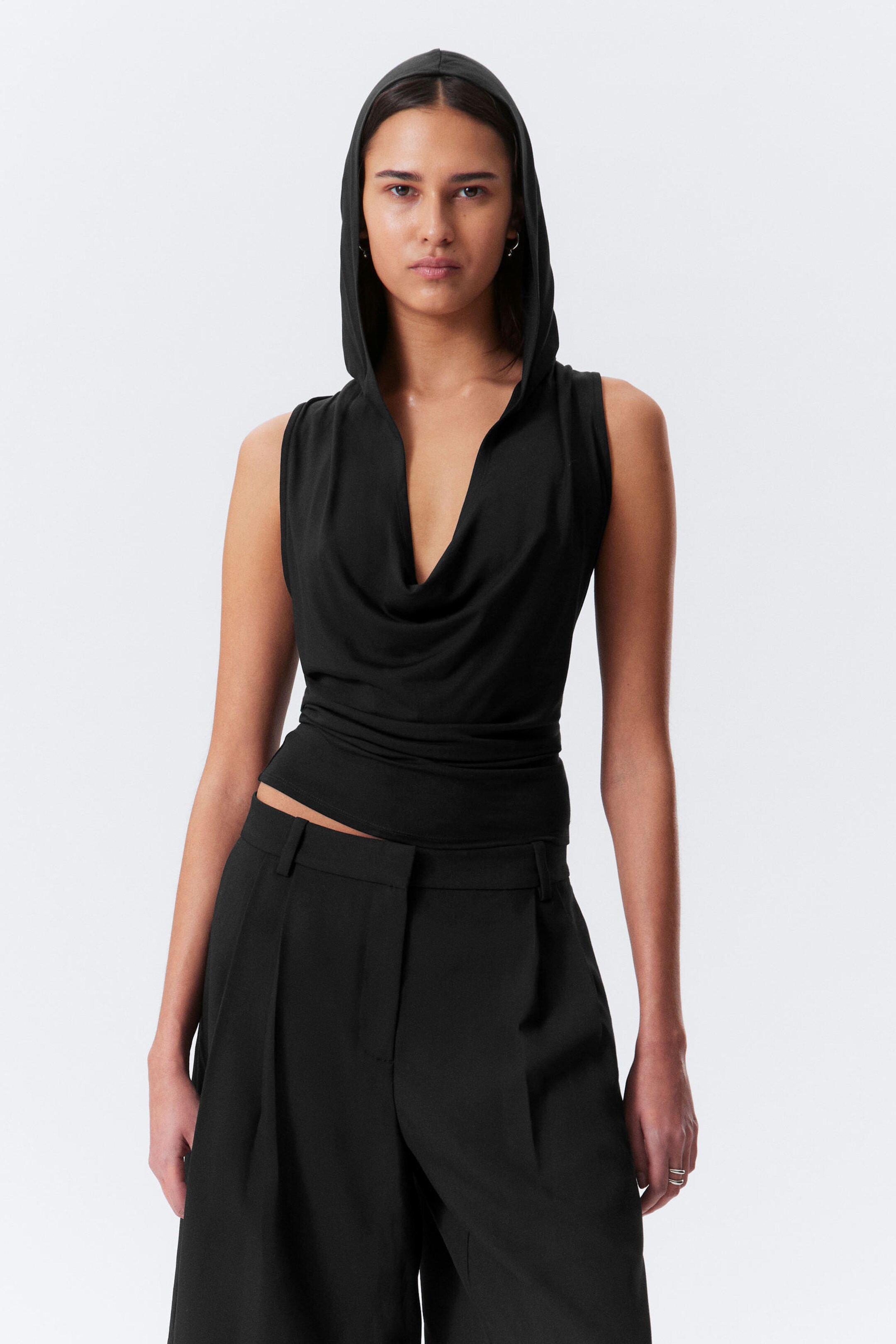 Intricate Pattern Wrap Knit Top | Wolford United States