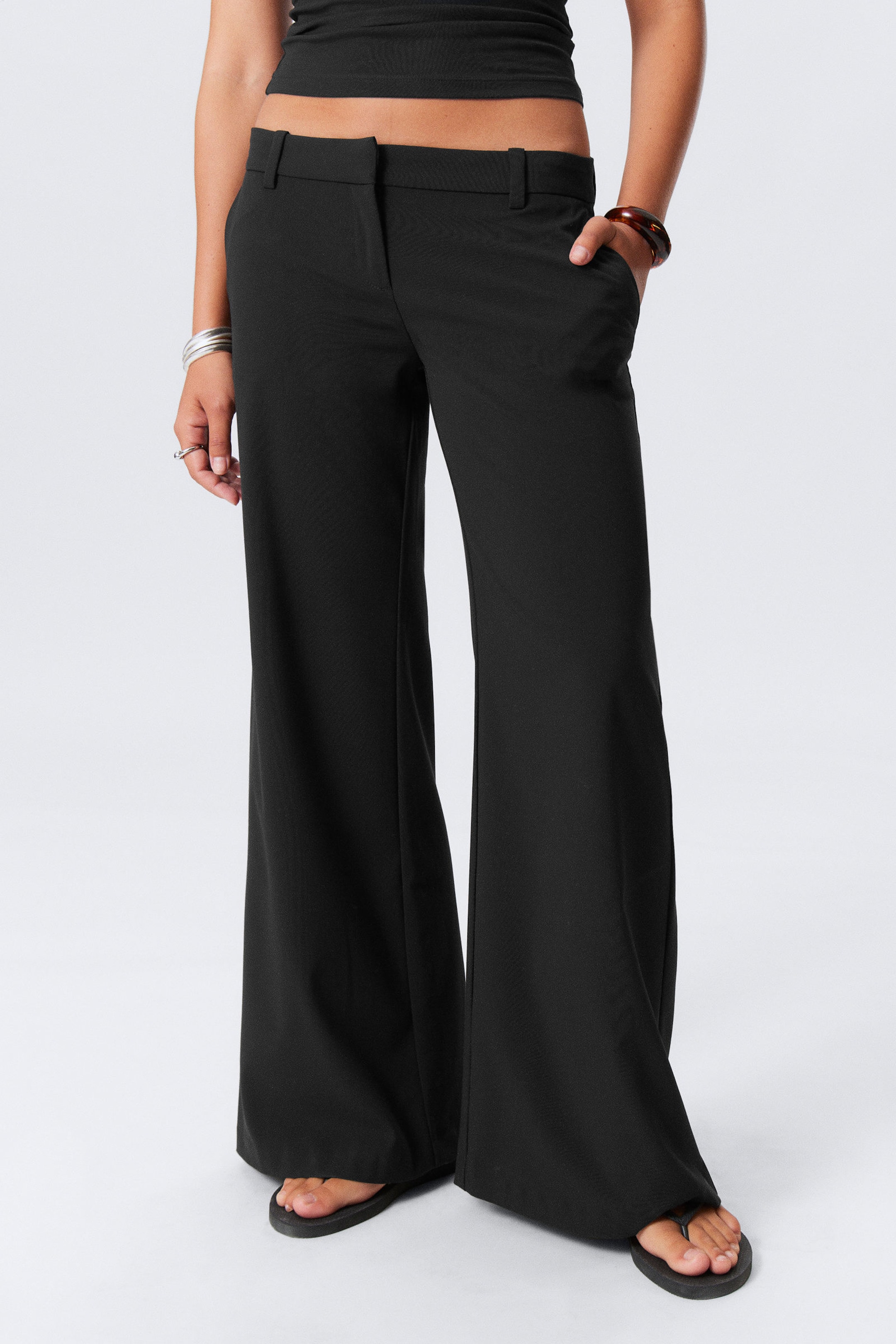 #272628 - Low Flared Suit Trousers - 2