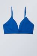 Blue - Cat Soft Triangle Bra - 0