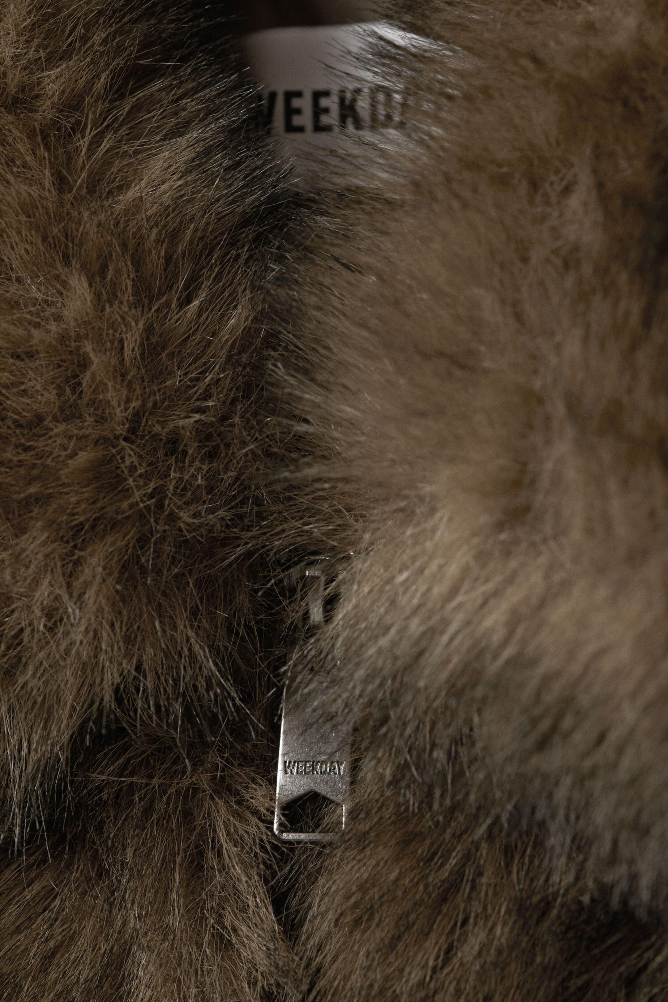 faux fur jacket - Dark Brown | Weekday EU