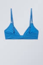 Bright Blue - Mesh Triangle Bra - 1