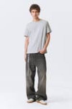 Grau meliert - Mittelschweres Standard-T-Shirt - 1
