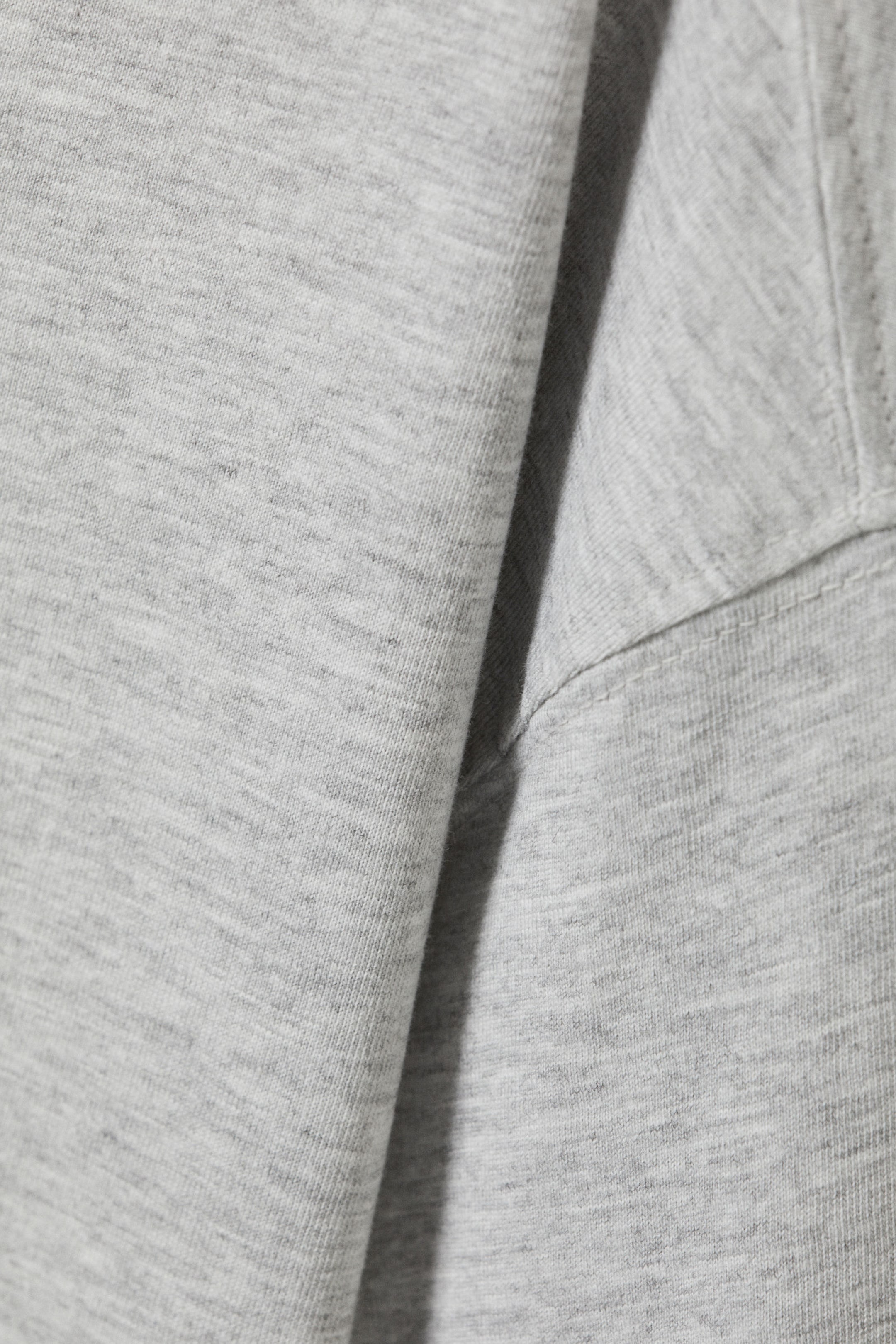 #AFAFAF - Long-Sleeved Boxy Cotton T-shirt - 2