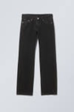 Tuned Black - Black - Arrow Low Rise Regular Straight Leg Jeans - 2