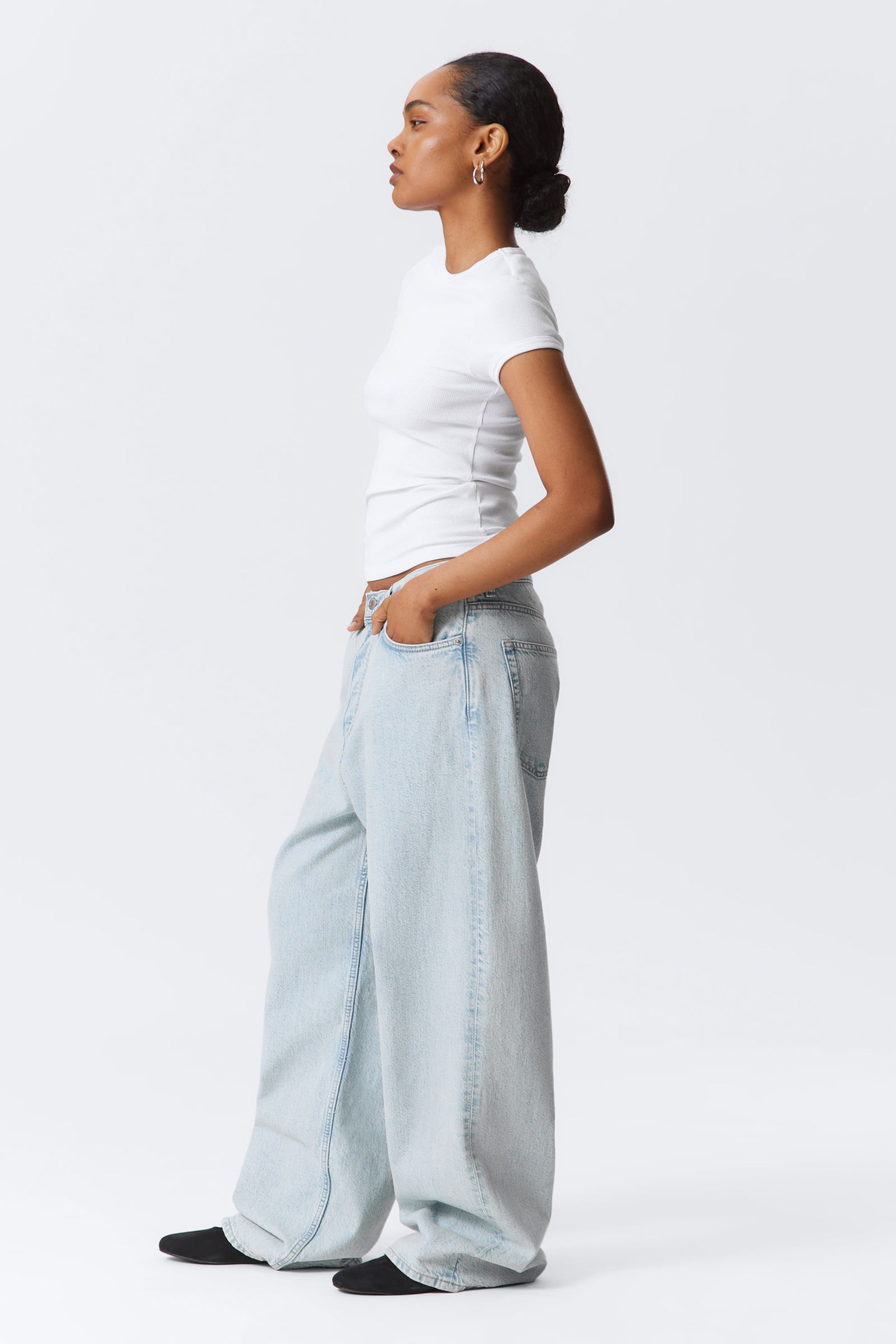 Snow Blue - Hellblau - Astro Loose Baggy Leg Jeans - 11