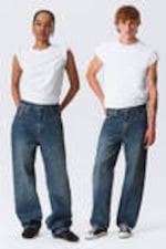 Moss Blue - Galaxy Loose Straight Leg Jeans - 0