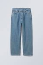 90s Blue - Mittelblau - Galaxy Loose Straight Leg Jeans - 5