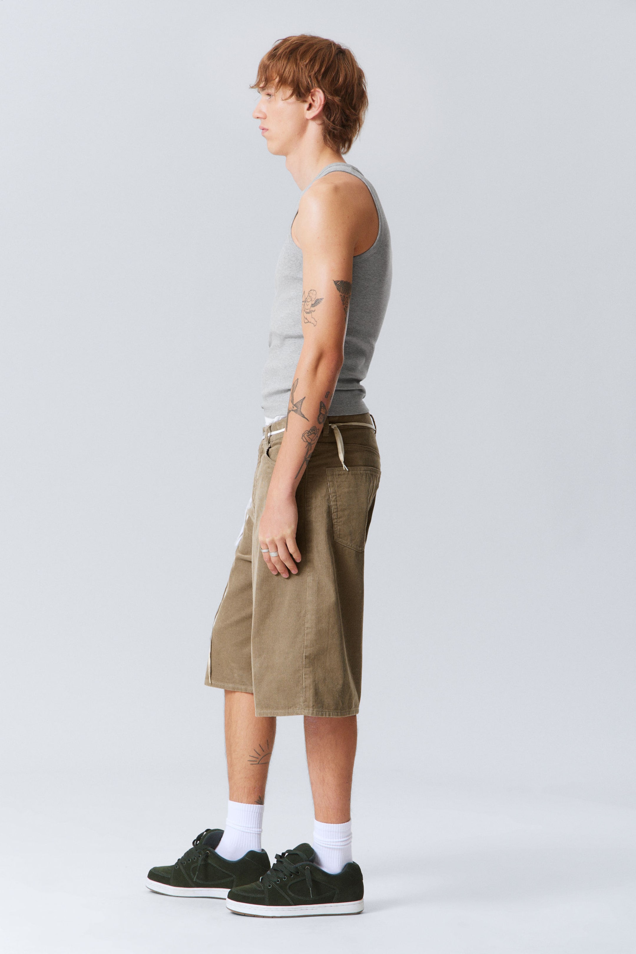 Dusty Mole - Astro Loose Baggy Corduroy Shorts - 5
