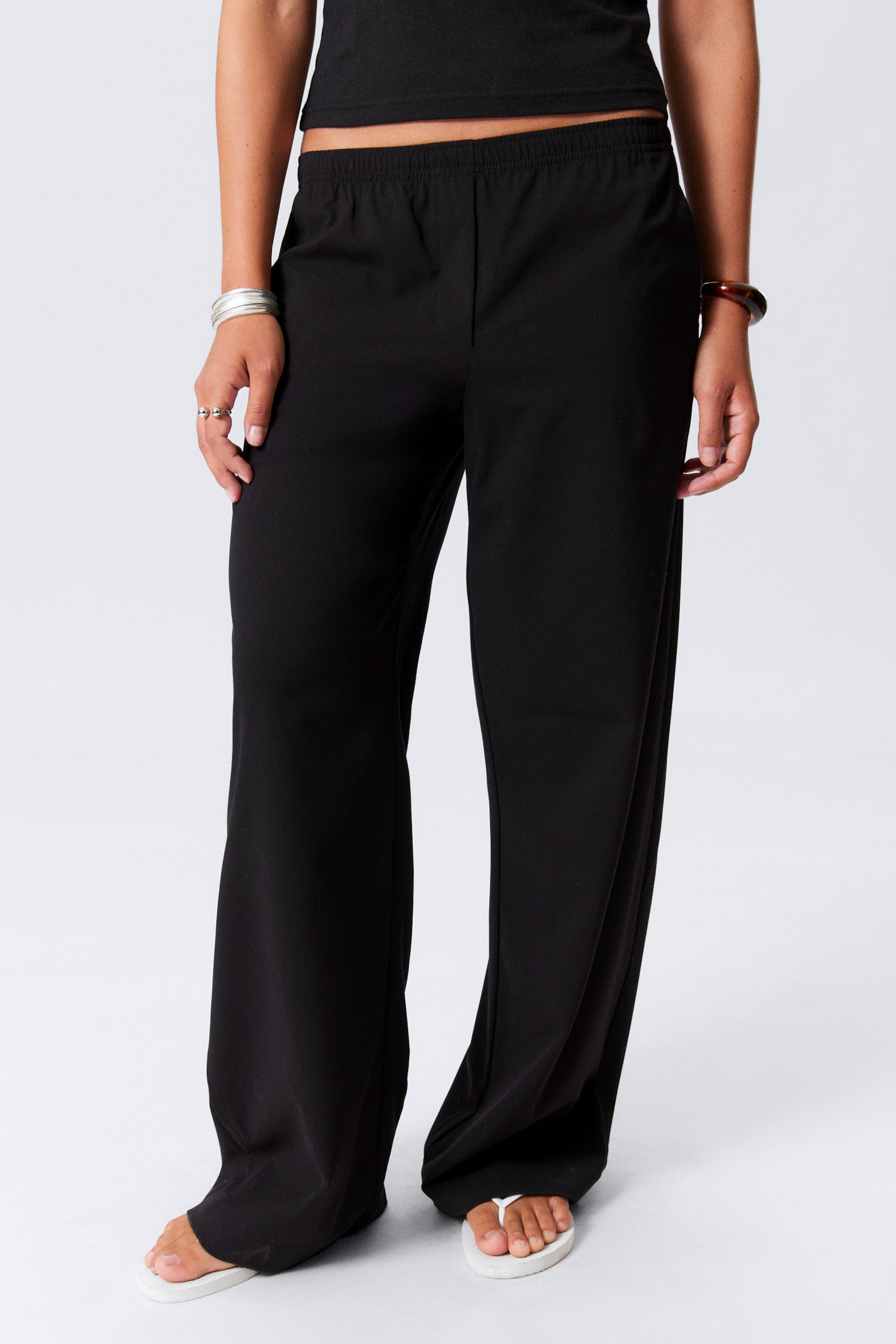 #272628 - Wide Pull On Suiting Trousers - 2