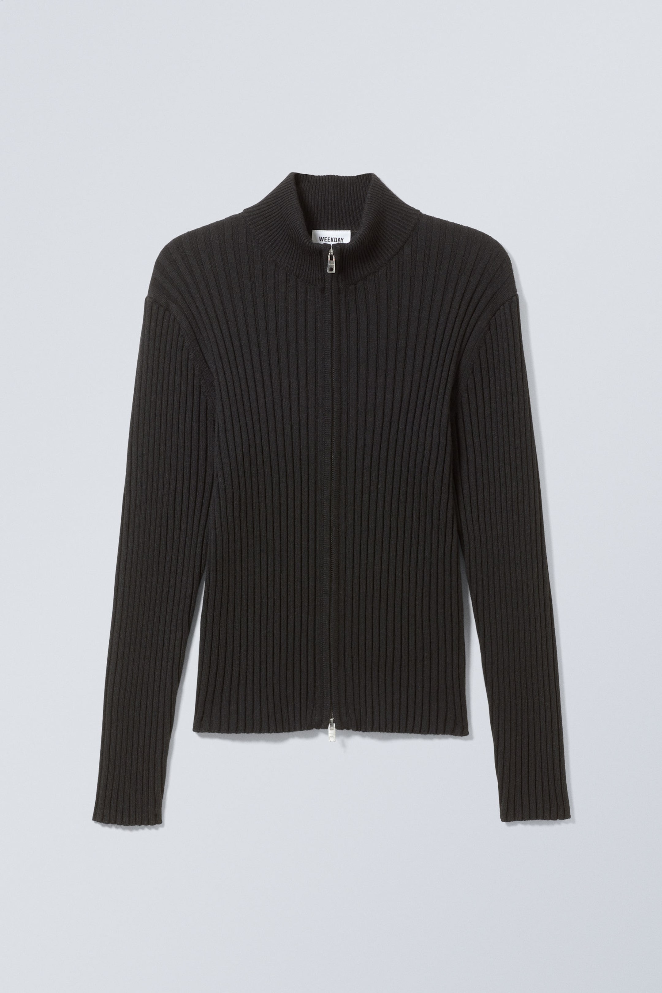 Black - Derek Slim Zipped Cardigan - 0