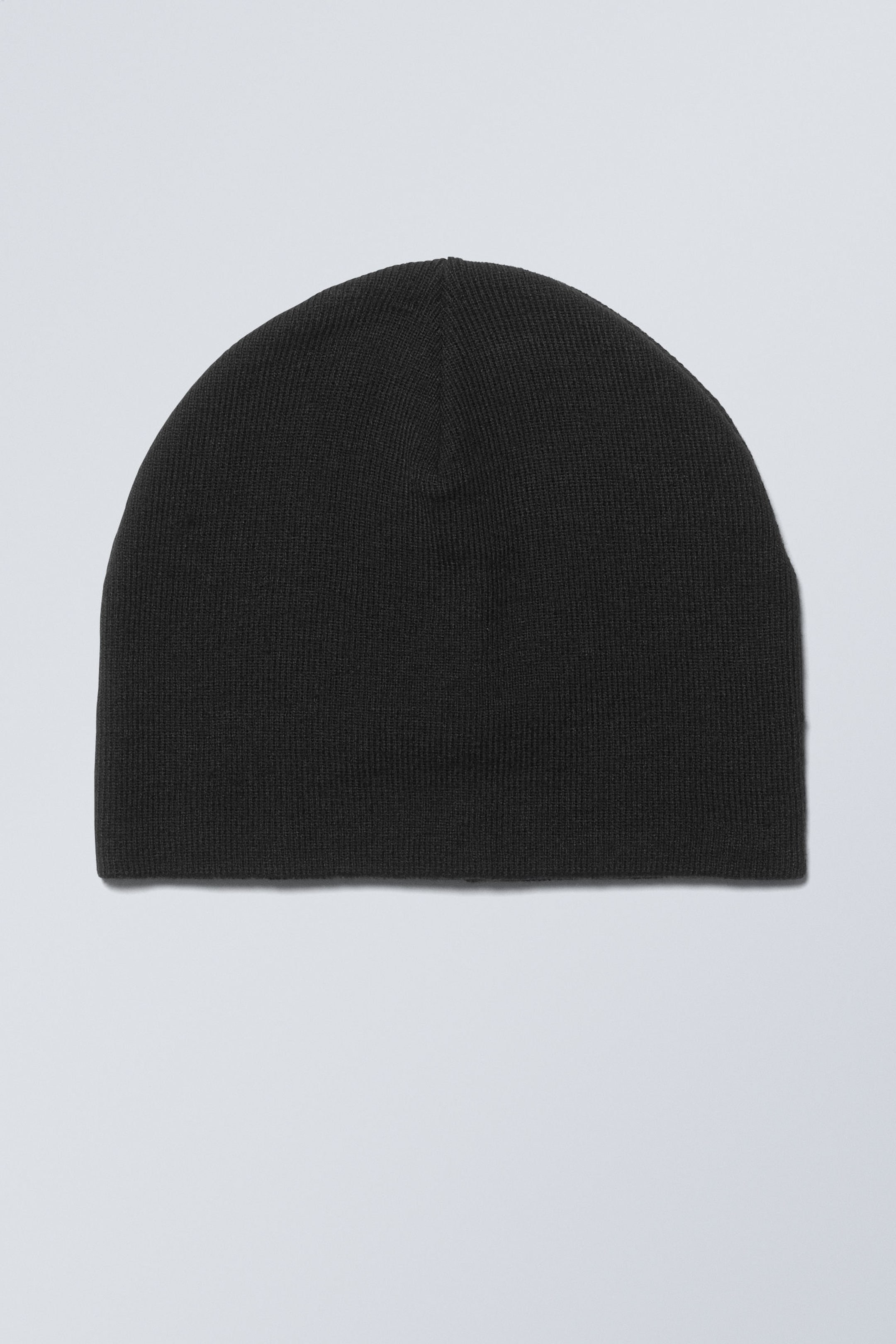 Black - No Fold Beanie - 0