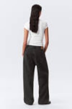 Tuned Black - Black - Astro Loose Baggy Leg Jeans - 18