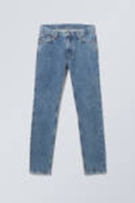 90s Blue - Mittelblau - Sunday Slim Tapered Leg Jeans - 0