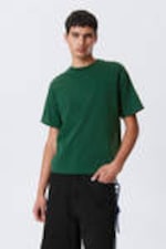 Dark Green - Great Boxy Heavyweight T-Shirt - 0