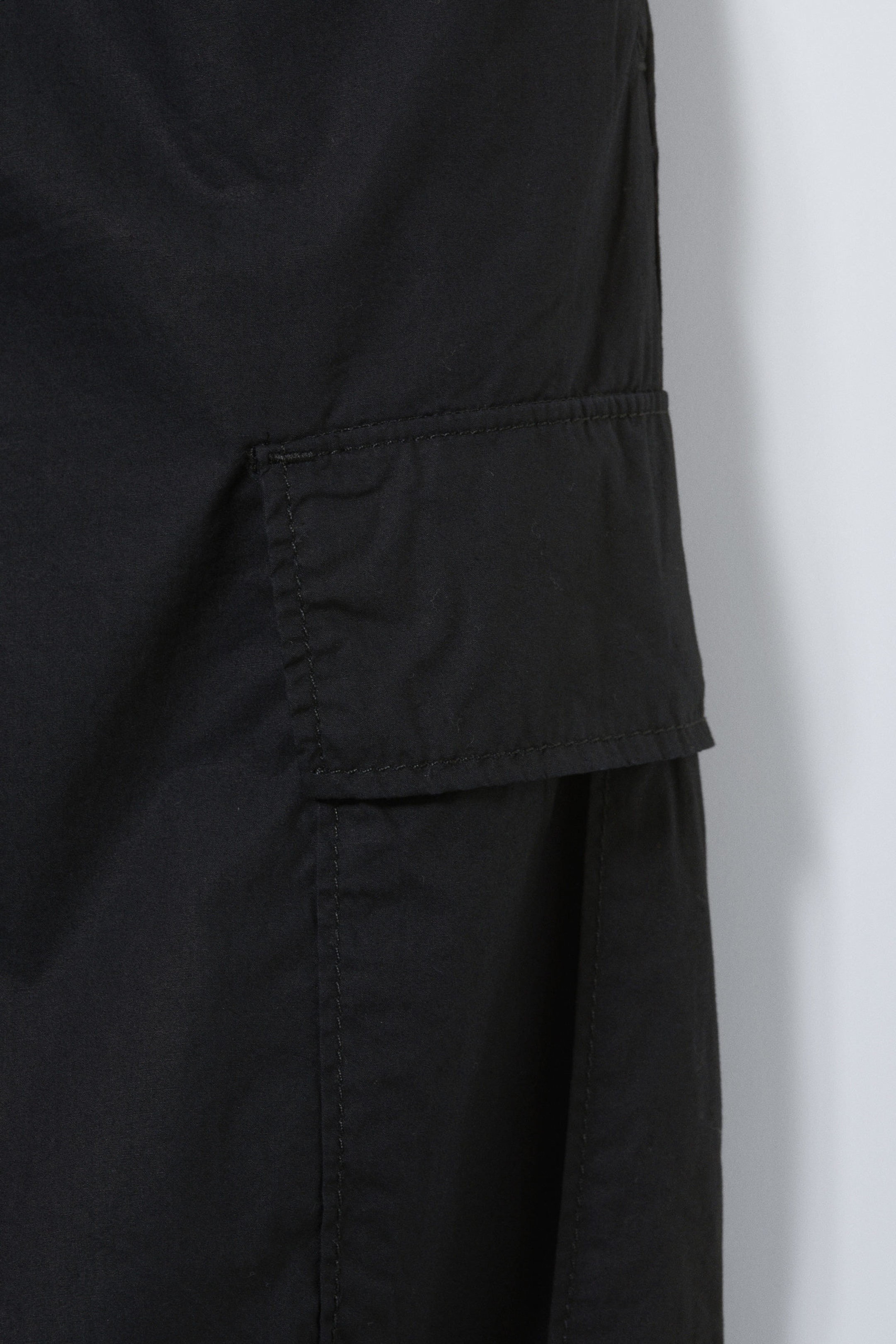 Black - Parachute Loose Cargo Trousers - 1