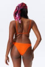 Bright Orange - Triangle Bikini Top - 3