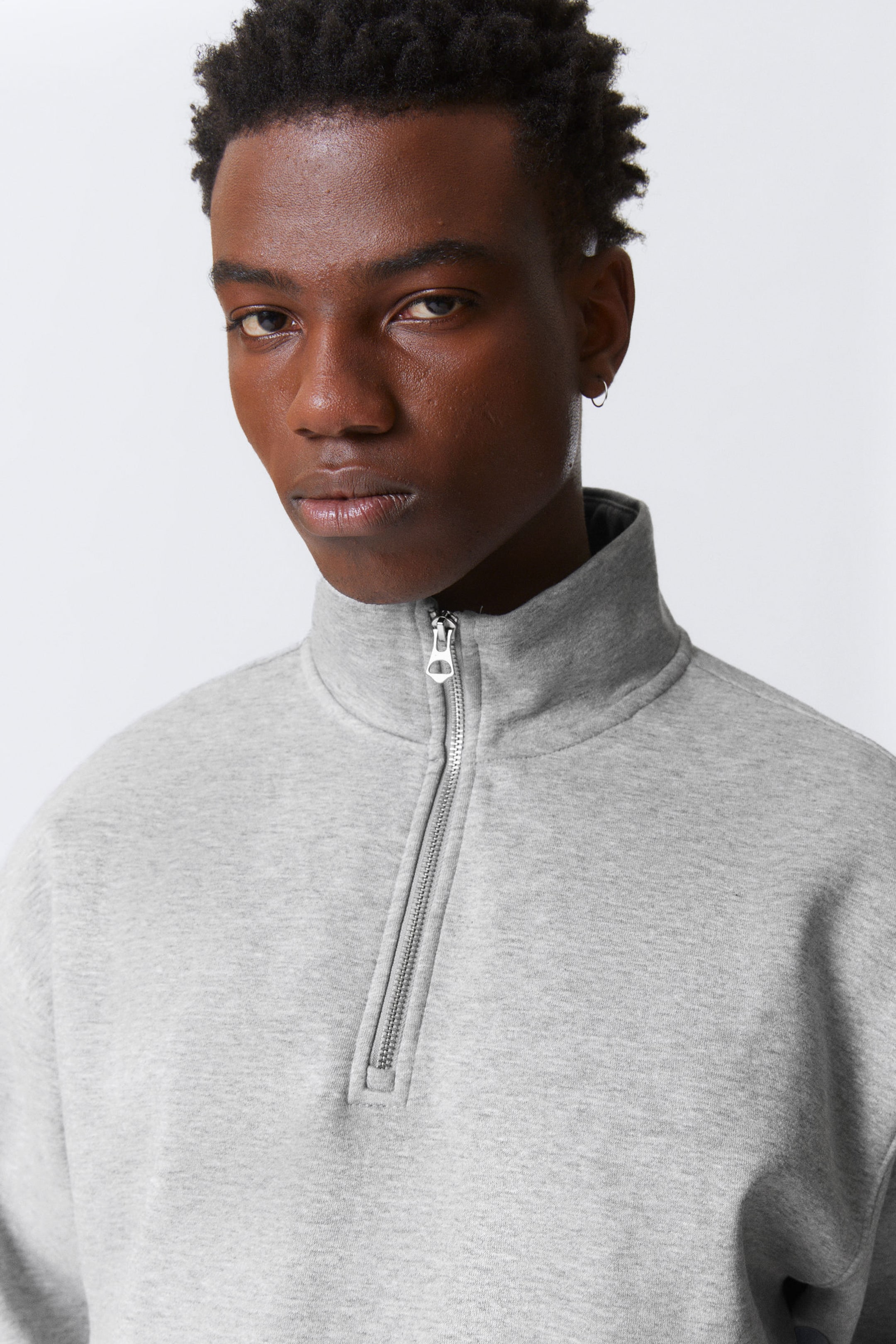 #A5A5A5 - Relaxed Heavy Half Zip Sweater - 2